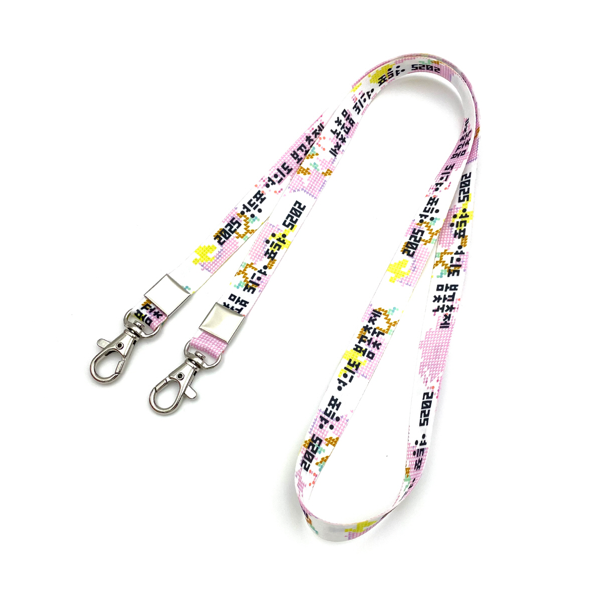 풀컬러인쇄 명찰 목걸이 #3-2 (15mm) - 특정패턴 디자인