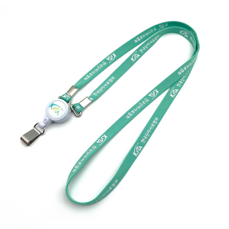 사원증 릴홀더 A형 목걸이 묶음판매(10mm 단색)