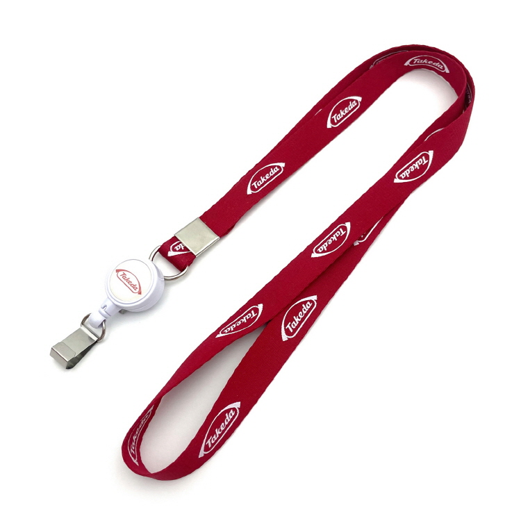 사원증 릴홀더 A형 목걸이(한쪽마감 + 15mm)