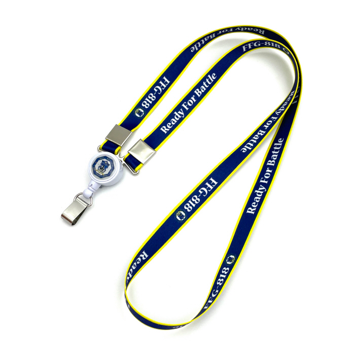 군부대 사원증 릴홀더 목걸이 (넓은줄 15mm)