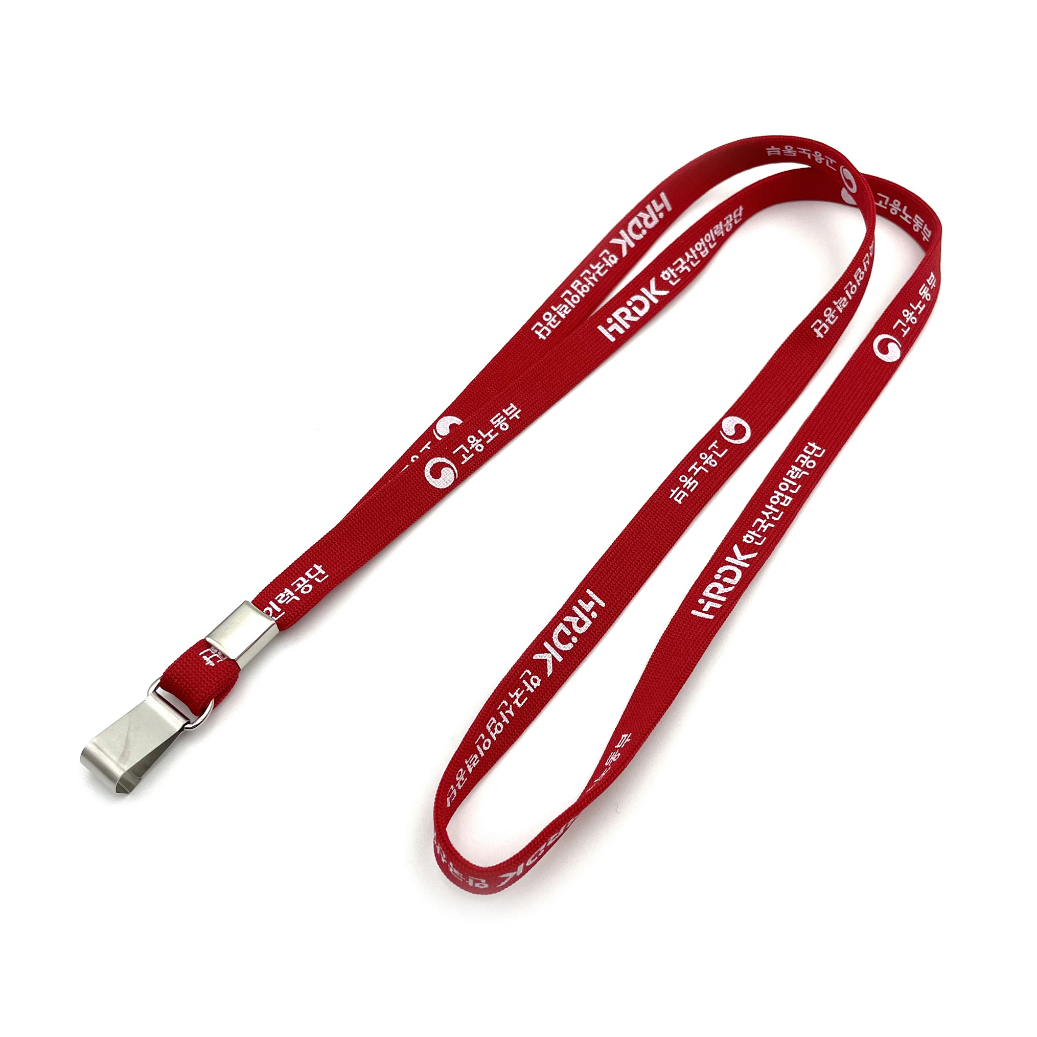 클립형 사원증 목걸이 (10mm + 단색인쇄)