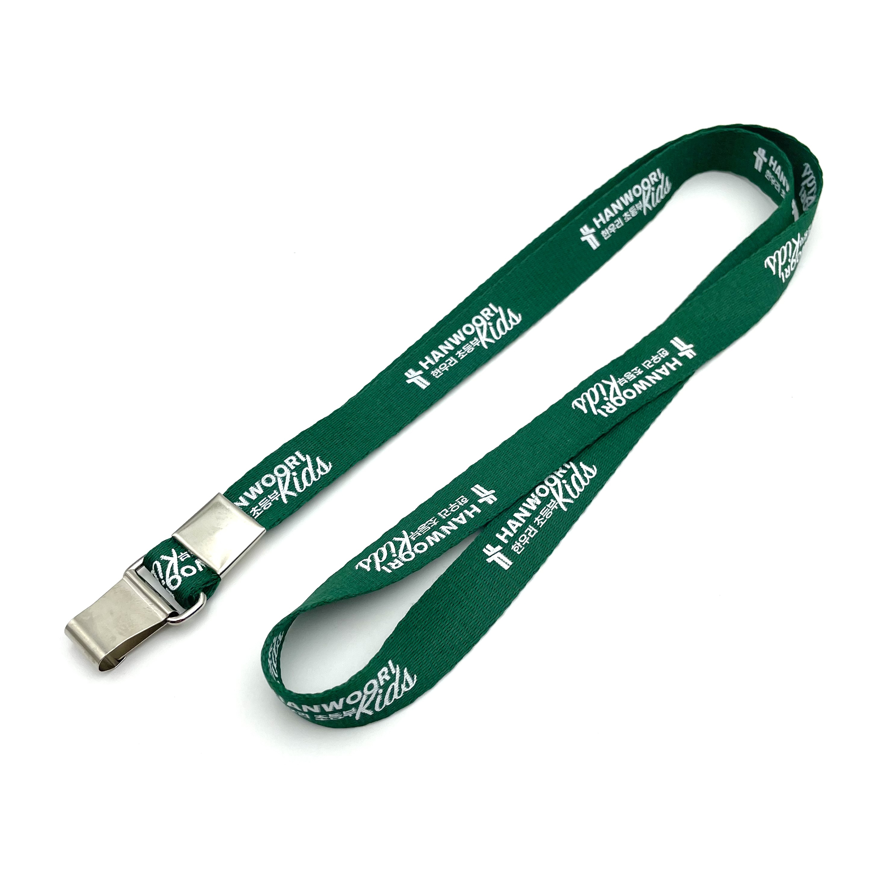 클립형 사원증 목걸이 (15mm + 단색인쇄)