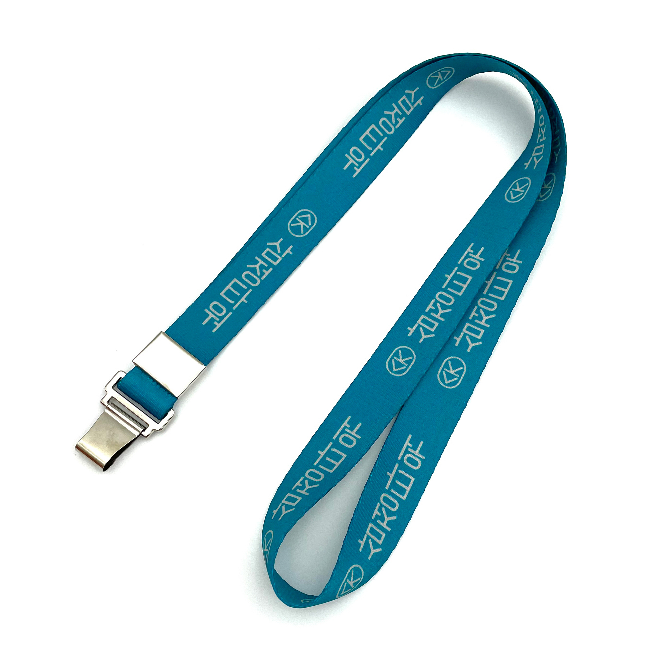 풀컬러 클립형 사원증목걸이 (넓은줄 20mm)