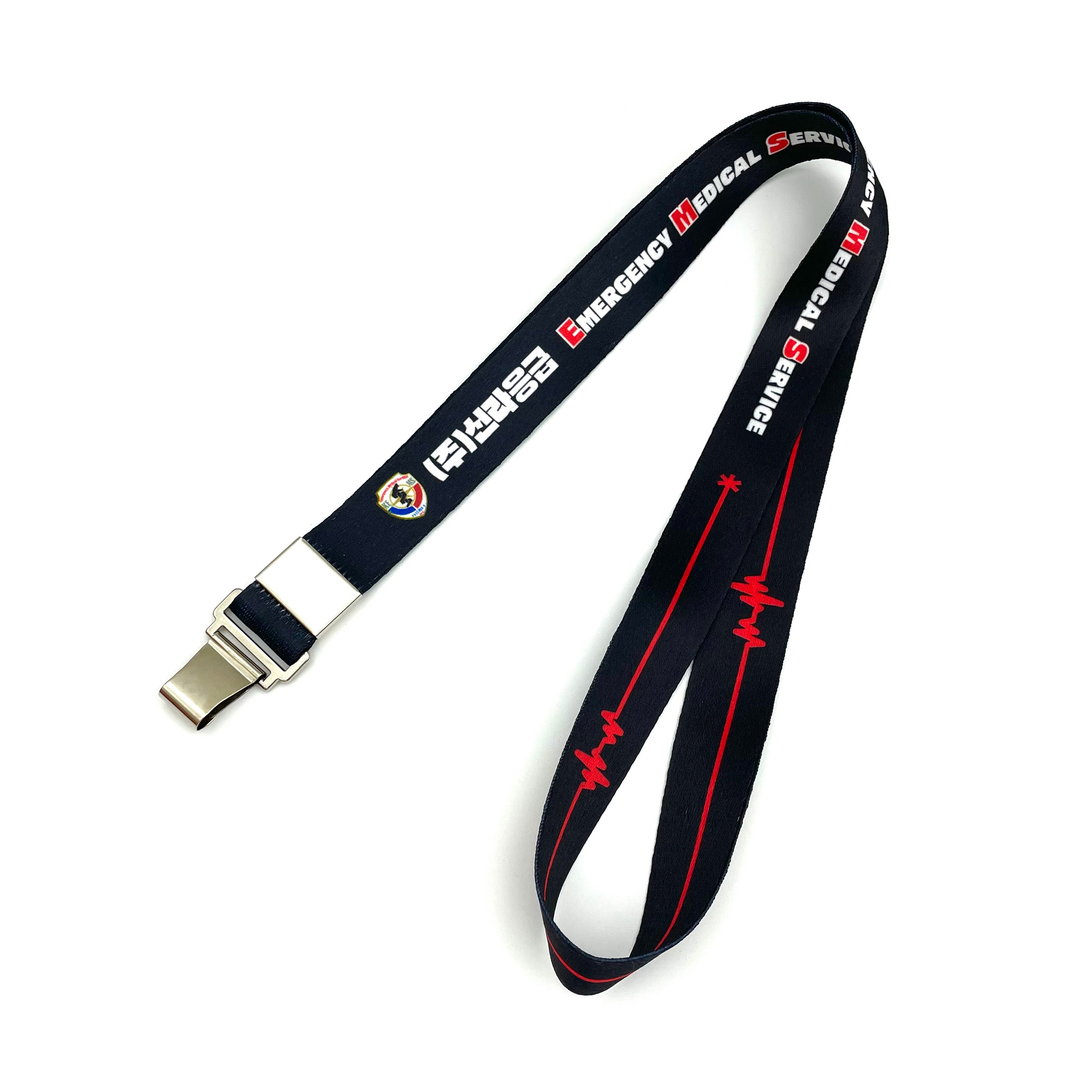 풀컬러 클립형 사원증목걸이 (넓은줄 20mm)